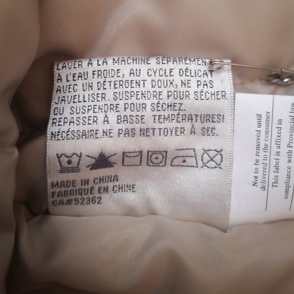 Liz Claiborne Ladies Size Small Straight Fit Beige Winter Coat - Picture 10 of 16